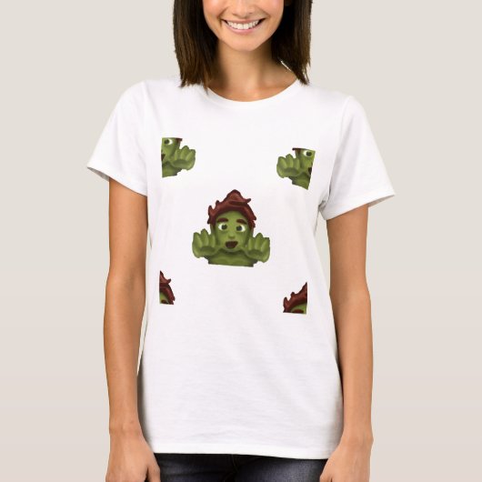 T-shirt emoji zombie (Devant)