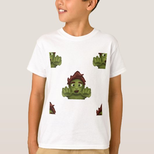 T-shirt emoji zombie (Devant)
