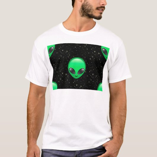 T-shirt emojis alien (Devant)