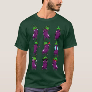T-shirt Emoticon Eggplant Vegetarian Vegetarian Vegetarian