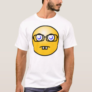 T-shirt Emoticon geek