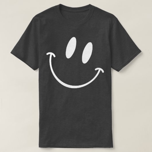 T-shirt Emoticon souriant amusant Hommes Femmes Joyeux Sou (Design devant)