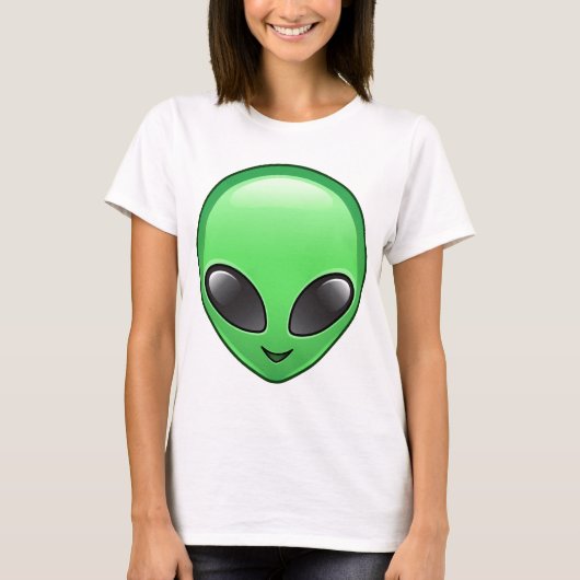 T-shirt émoticône alien (Devant)
