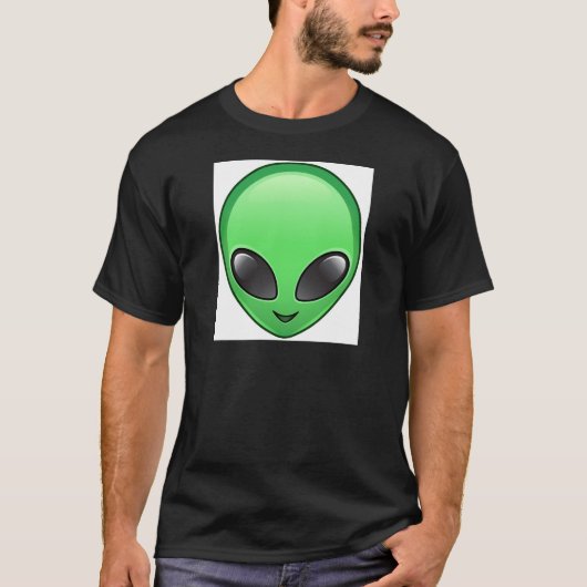 T-shirt émoticône alien (Devant)