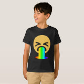 T-shirt émoticône arc-en-ciel (Devant entier)