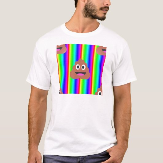 T-shirt émoticône arc-en-ciel (Devant)