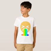 T-shirt émoticône arc-en-ciel (Devant entier)