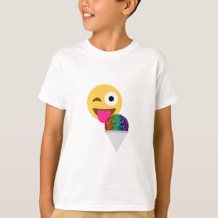 T-shirt émoticône de parties scintillant