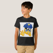 T-shirt émoticône de police (Devant entier)