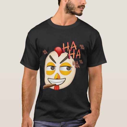 T-Shirt Émoticône de Rire (Devant)