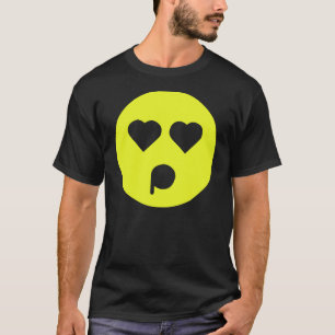 T-shirt Émoticône entichée jaune