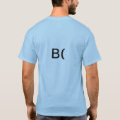 T-shirt émoticône fraîche de type (Dos)