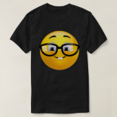 T-shirt émoticône Nerd geek (Design devant)