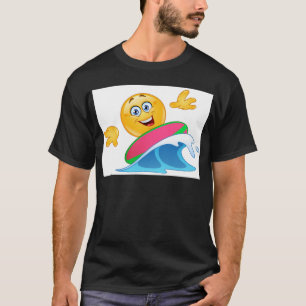 T-shirt émoticône surf