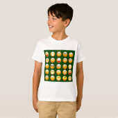 T-shirt émoticône vert foncé (Devant entier)