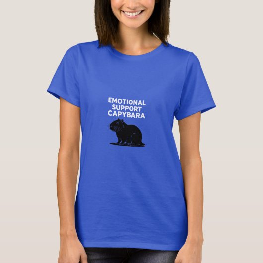 T-shirt Emotional Support Capybara (Devant)