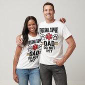 T-shirt Emotional Support Dad Do Not Pet Vintage Shirt Des (Unisexe)