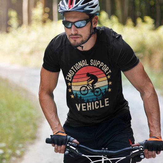 T-shirt Emotional Support Vehicle - Funny Cycling 