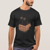 T-shirt Emotionally Fragile Black Cat Kitten Introvert (Devant)