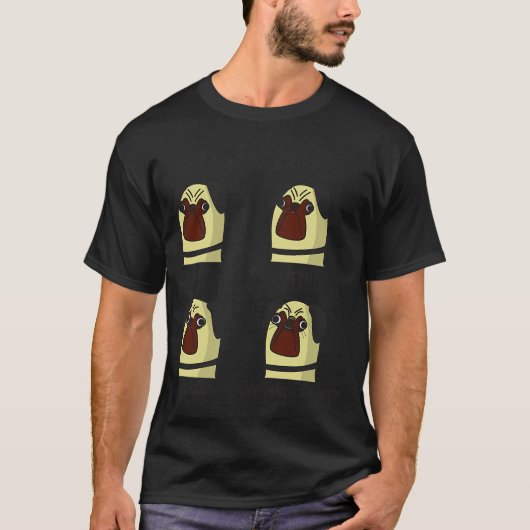 T-shirt Émotions de Pug (Devant)