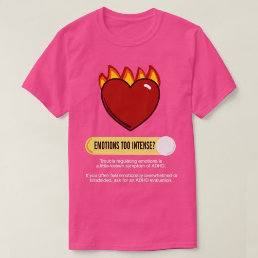 T-shirt Emotions de sensibilisation ADHD (Design devant)