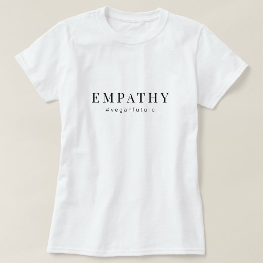 T-shirt EMPATHIE végétale moderne Simple minimal Typograph (Design devant)