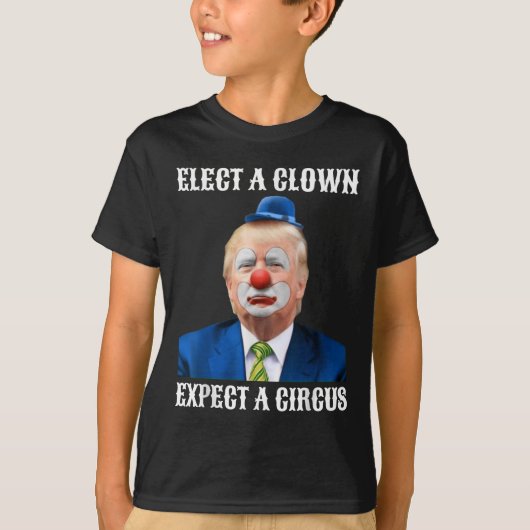 T-shirt Empêchez Les Anti-Trump D'Élire Un Clown D'Attendr (Devant)