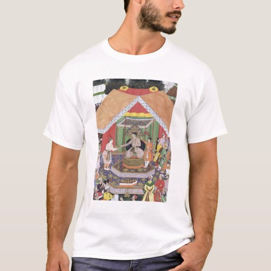 T-shirt Empereur Akbar (r.1556-1605) amusé par son fos (Devant)