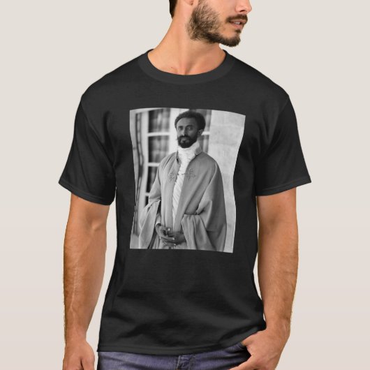 T-shirt Empereur Haile Selassie Portrait (Devant)