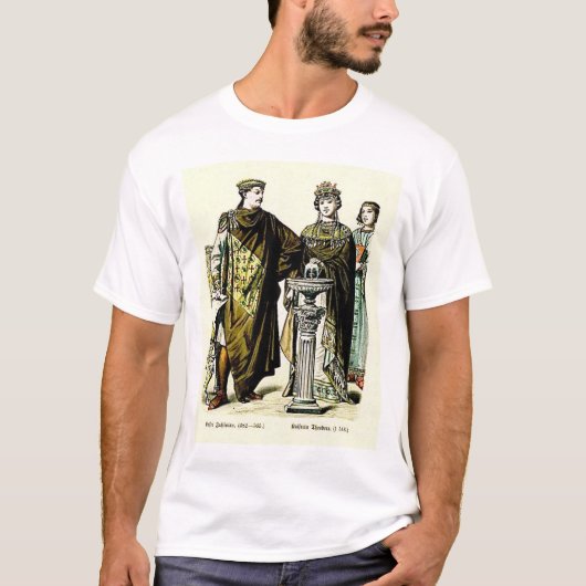 T-shirt Empereur Justinian et impératrice Théodora (Devant)