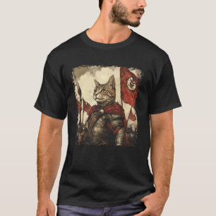 T-shirt Empire SPQR Légion romaine chat Guerrier Japonais