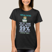 T-shirt Emplacement de compatibilité des datations virtuel (Devant)