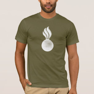 T-shirt Emplacement de la commande de munitions blanches