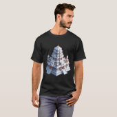T-shirt emple Majesty – Symmetrical South Indian Shrine in (Devant entier)