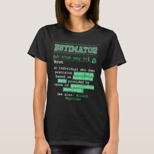T-shirt Emplois de calculs d'estimation d'estimateur