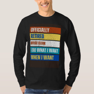 T-shirt Employé de bureau à la retraite Retraite Employé
