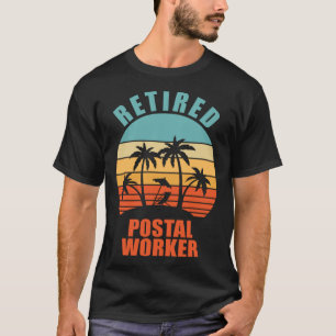 T-shirt Employé de poste à la retraite Transporteur de cou