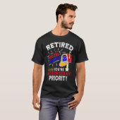 T-shirt Employé de poste retraité (Devant entier)