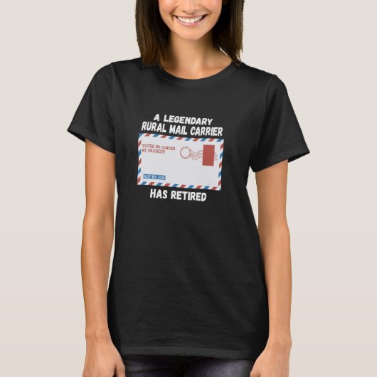 T-shirt Employé de poste retraité (Devant)