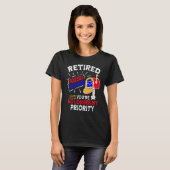 T-shirt Employé de poste retraité (Devant entier)