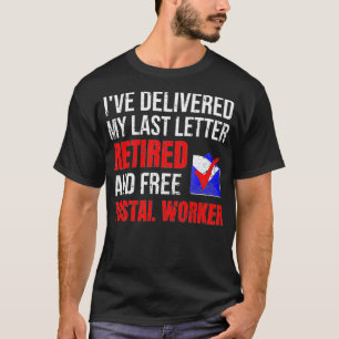 T-shirt Employé de poste Retraite Mailman Postman Retraite