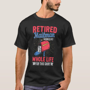 T-shirt Employé de poste retraité Toute la vie Mailman Rét