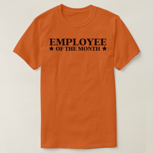 T-shirt Employé du mois 6 (Design devant)
