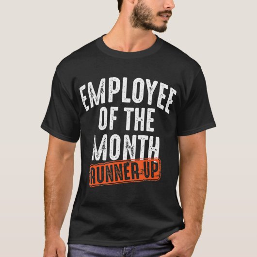 T-shirt Employé Du Mois Runner Up Meilleur Travailleur (Devant)