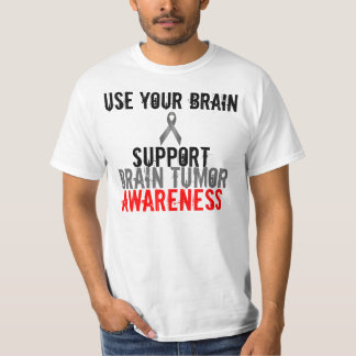 T-shirt employez votre cerveau, conscience de tumeur