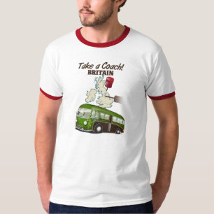 T-shirt Emportez une affiche de voyage vintage Coach Brita