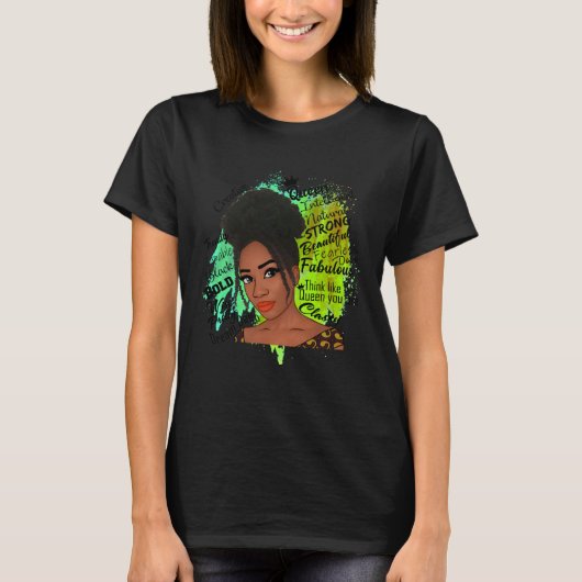 T-shirt Empowered Black Women (Devant)