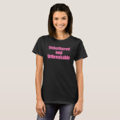 T-shirt Empowerment Quote "Unbothered and Unbreakable" (Devant entier)