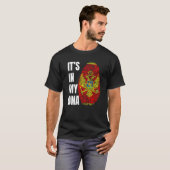 T-shirt Empreinte ADN Biométrie Indicateur Monténégro (Devant entier)