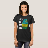 T-shirt Empreinte ADN Biométrie Indicateur Rwanda (Devant entier)